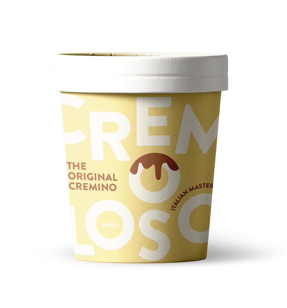 Cremino gelato ice cream pot- Cremoloso Gelato best gelato near me deli or counter freezer serving